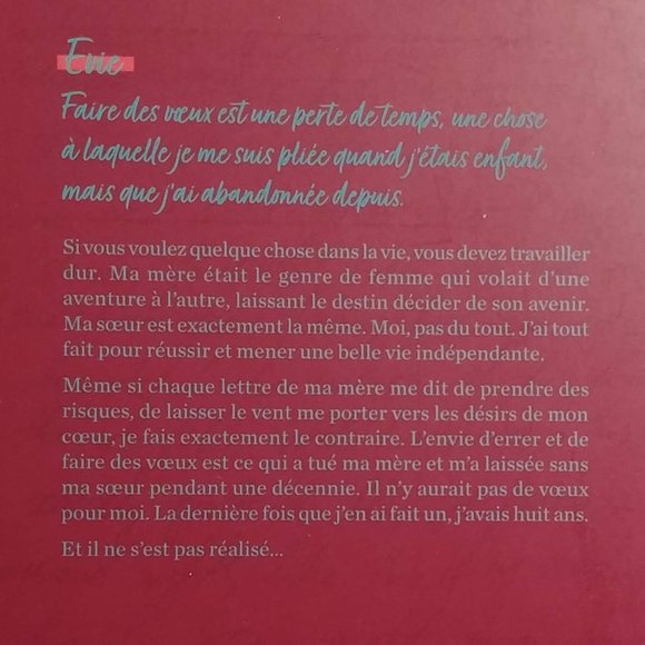 WISH TOME 2 EVIE FRENCH BOOK NEW - Picture 2 of 3